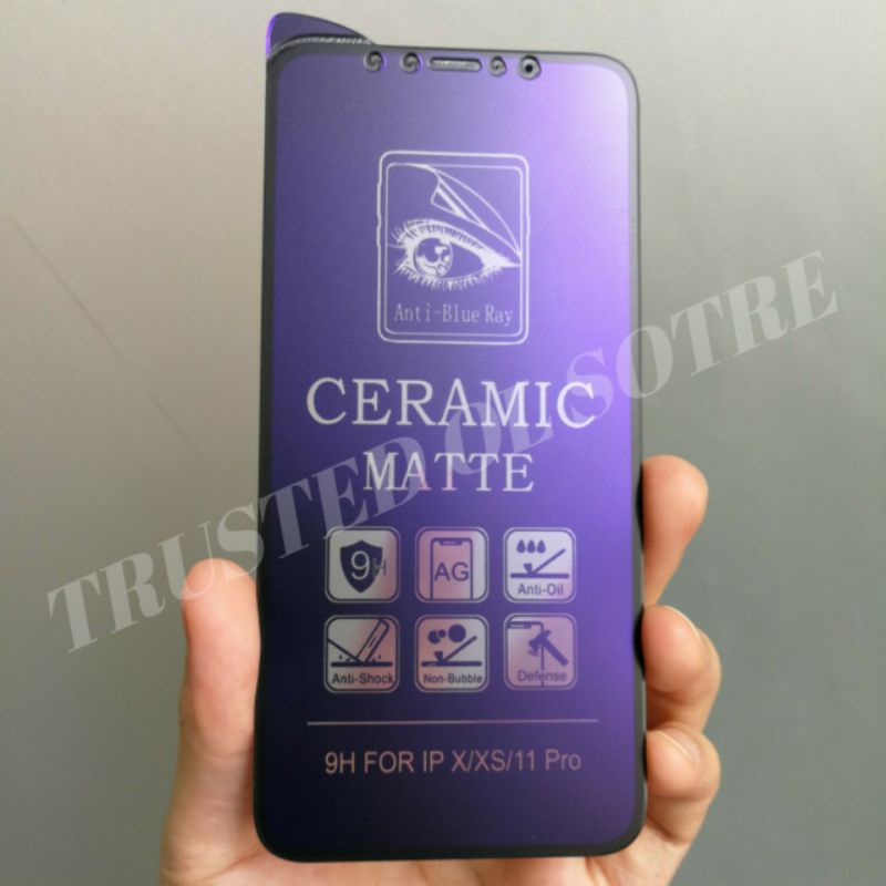 VIVO Y20/Y20I/Y20S/Y30/Y30I/Y50/Y51 2020/Y51S/Y15s/Y33s/Y33T/Y01/Y21/Y21S/Y21T/Y53S/Y51A/Y75 5G/T1/T1 PRO/Y35/Y16 TEMPERED GLASS CERAMIC MATTE BLUE LIGHT ANTI RADIASI