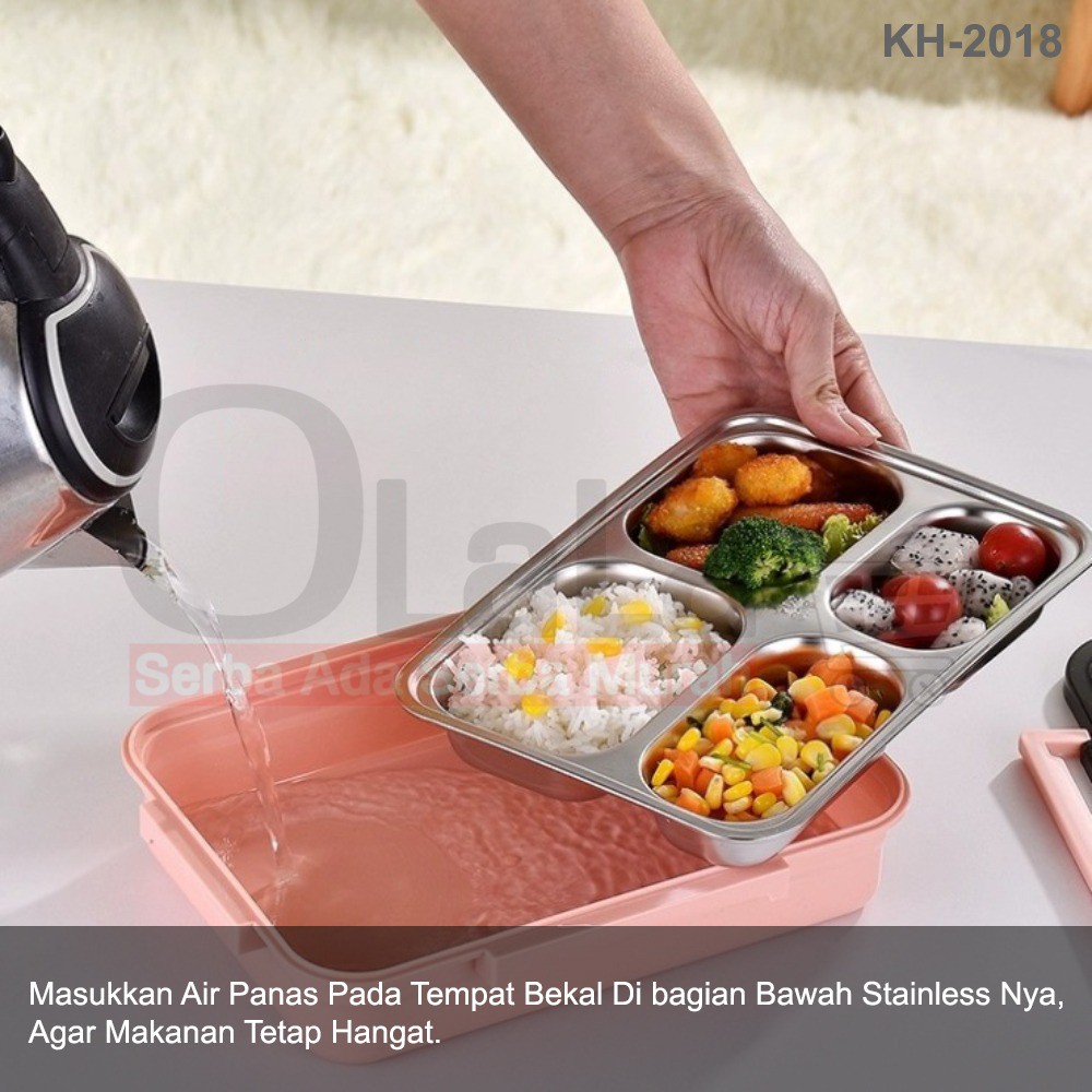 KOTAK BEKAL STAINLESS STEEL PQ-8308