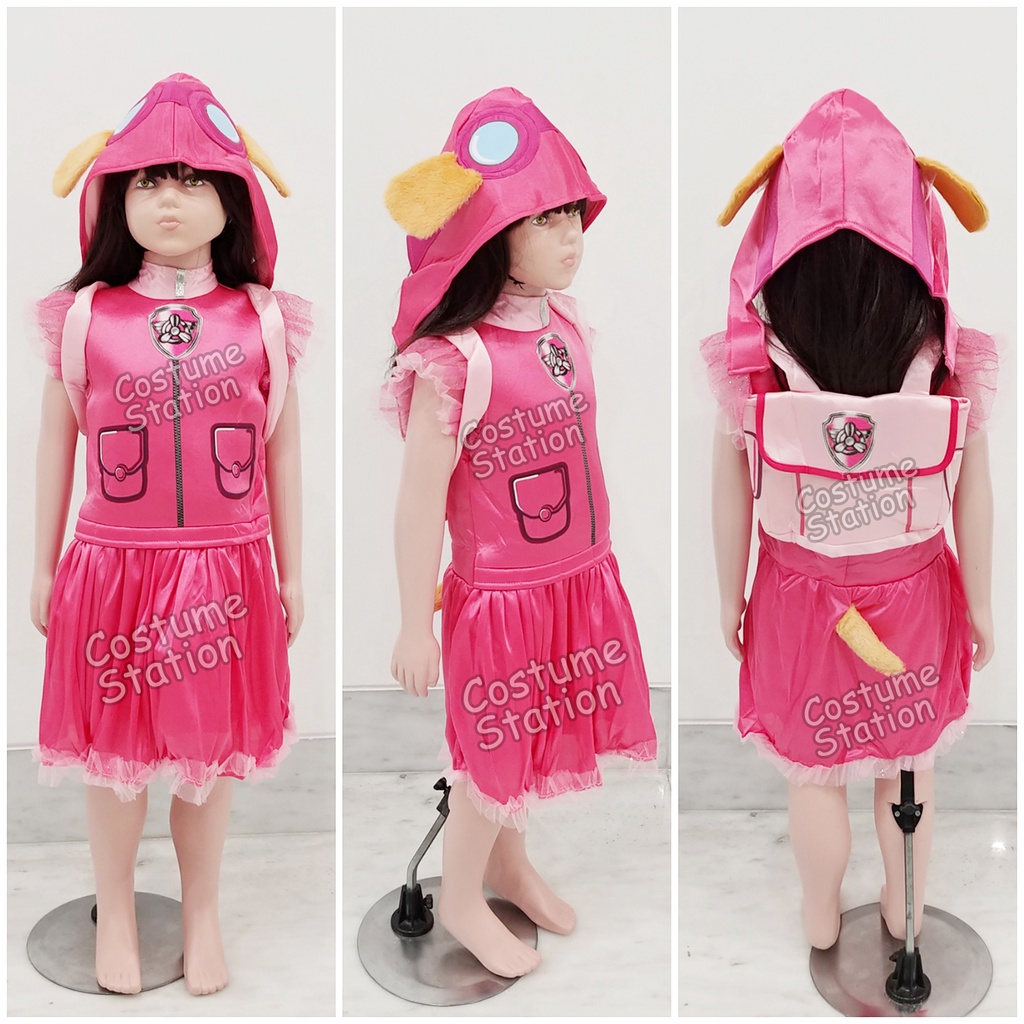 Kostum Skye Paw Patrol / Costume Hewan Binatang Animal Anjing anak perempuan