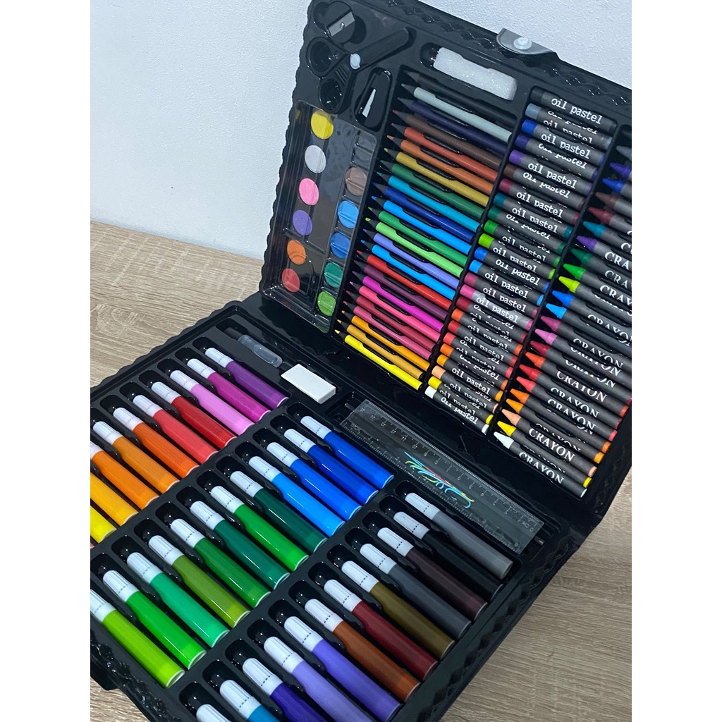 

Crayon Set Pensil Warna & Oil Pastel 150 PCS / Alat Menggambar Lengkap