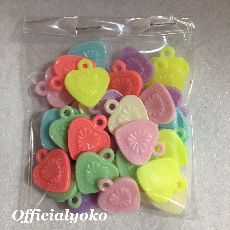 Manik Charm Hati / Love Warna Pastel (15gram)