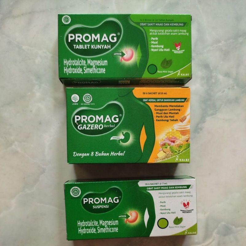 Promag Gazero Herbal per box isi 6 sachet.