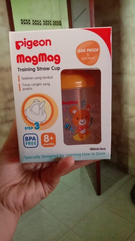 Pigeon Botol Minum Anak Sedotan Bpa Free Mag Mag Step 3 Straw Aman Anti Tumpah