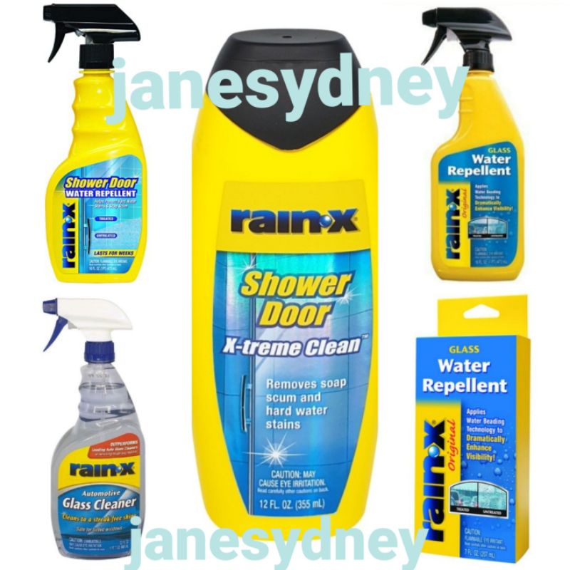 USA Rainox Automative Glass Cleaner Water Repellent Rain X Cairan Pelindung Kaca Mobil / Shower Door