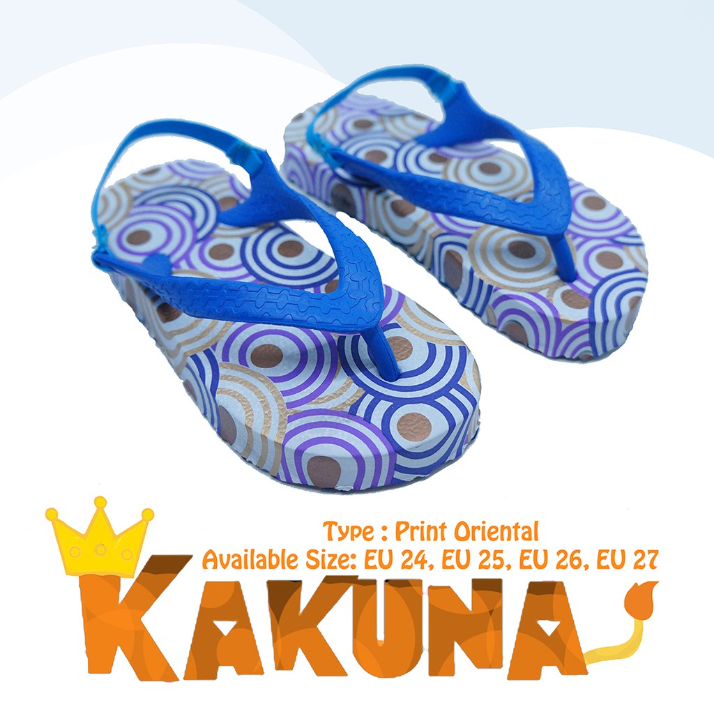  Sandal  Kakuna Tipe Print Oriental Anak  Laki  laki  