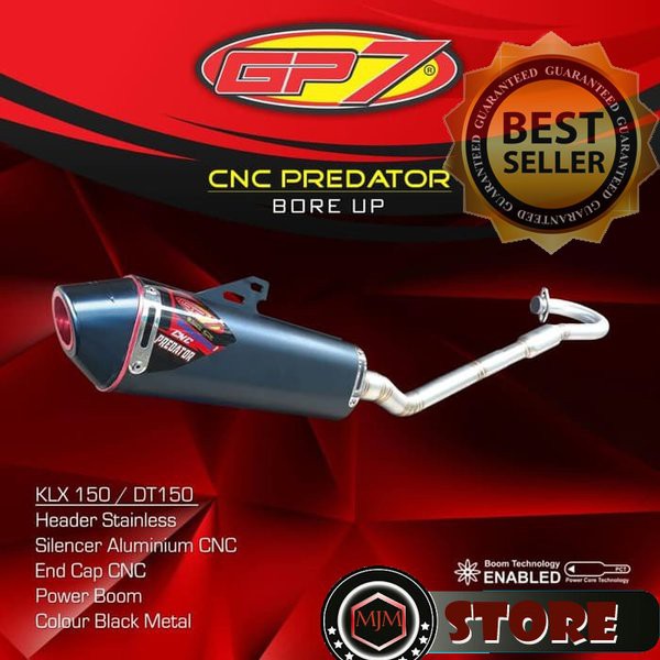 Knalpot Racing GP7 CNC Predator Original KLX 150 L-S-BF-Dtracker Original GP7 Bukan Purbalingga