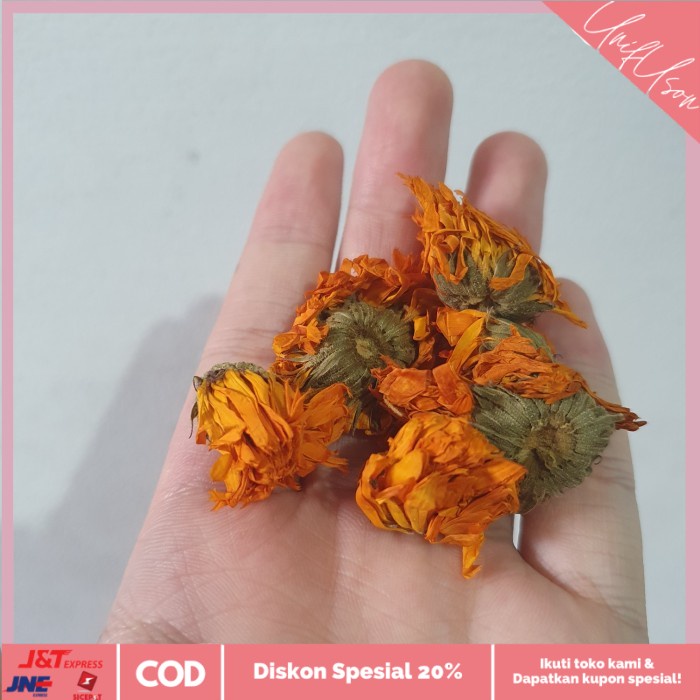 

⭐COD⭐ Dried calendula flower / marigold / Herbal tea 50 Gram [PREMIUM]