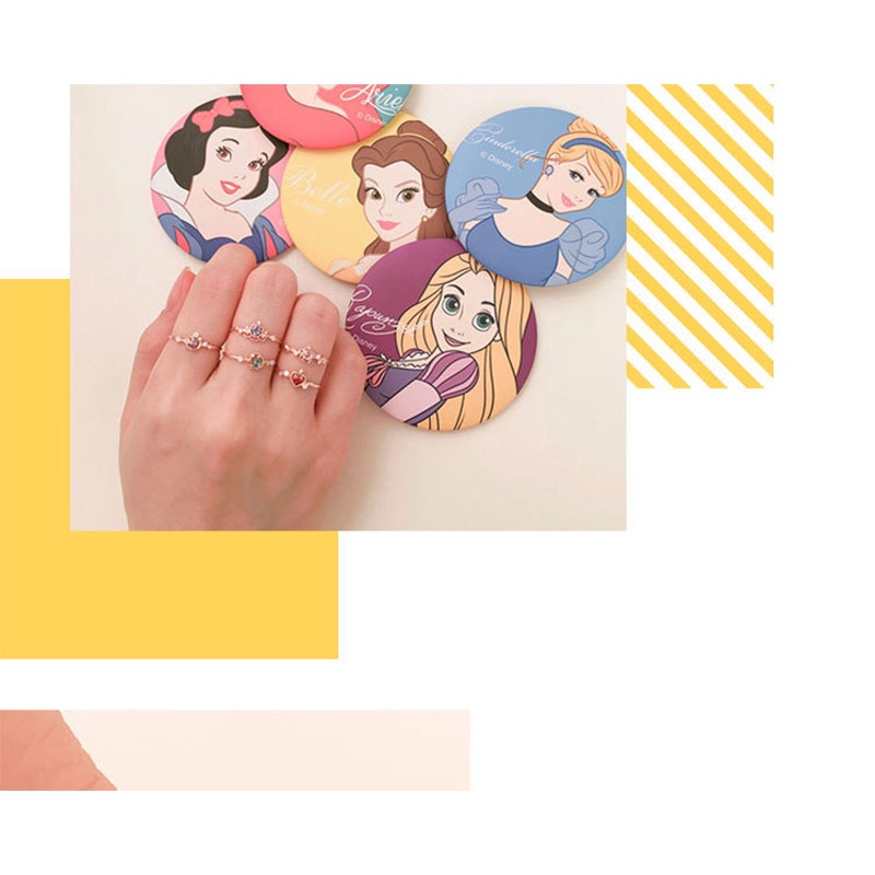 Ready Stock Ring Adjustable Disney Princess Ring 925 Silver Open Crown Ring Version Korea-Won