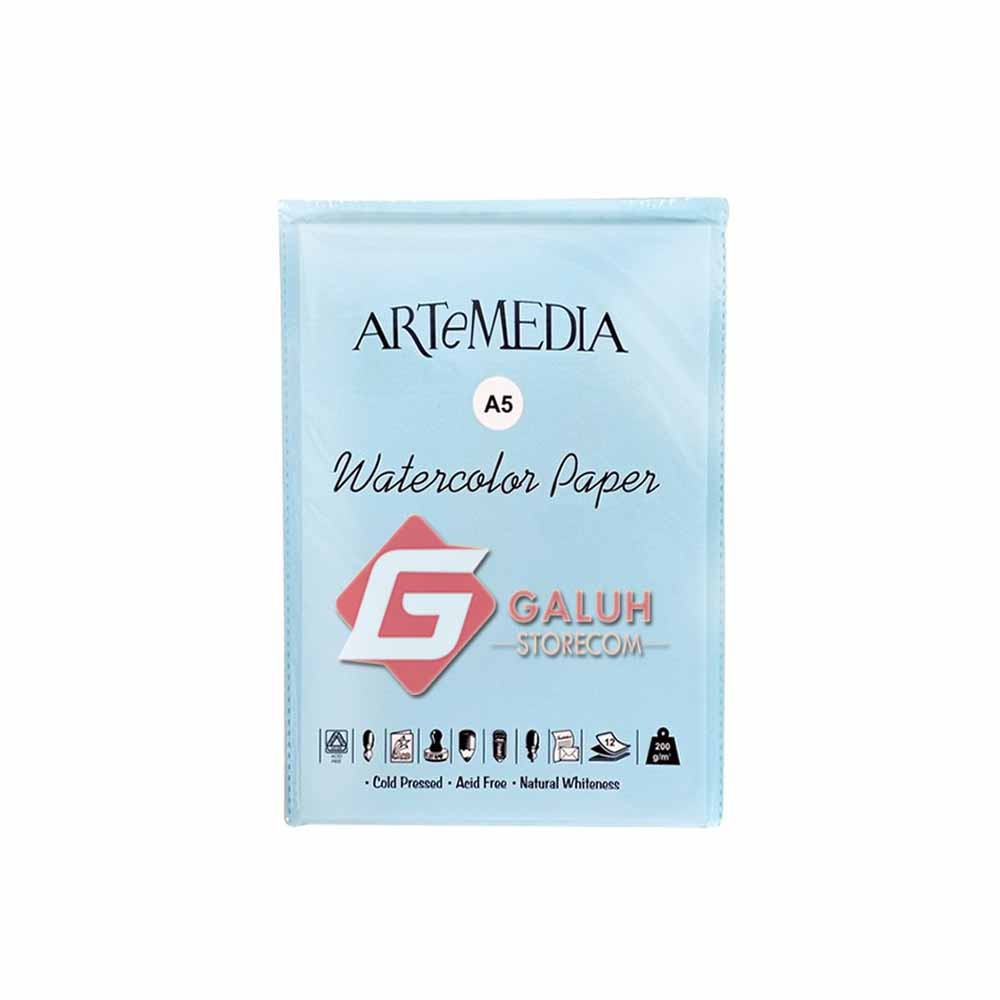 

Artemedia Watercolour Paper / Kertas Cat Air A5 200 Gsm