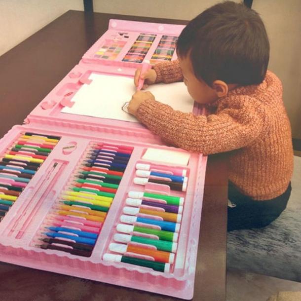 

[PaP ㊑] Mocababy Crayon Set 208pcs / Krayon Mewarnai Anak 208pcs / Pensil Warna Set 208pcs Crayon 208 PCS Set Pensil Warna Pastel Pensil Minyak warna untuk Melukis dan mewarnai ||Terready