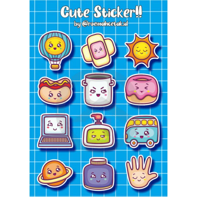 

STICKER CUTTING READY STOCK STICKER HP CUTE AESTHETIC STIKER LAPTOP STIKER CASE HP MURAH