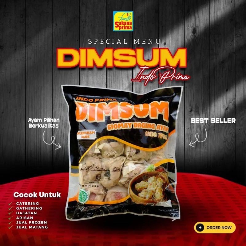 

Indo Prima Dimsum Ayam Sakana 250gr - 15 pcs