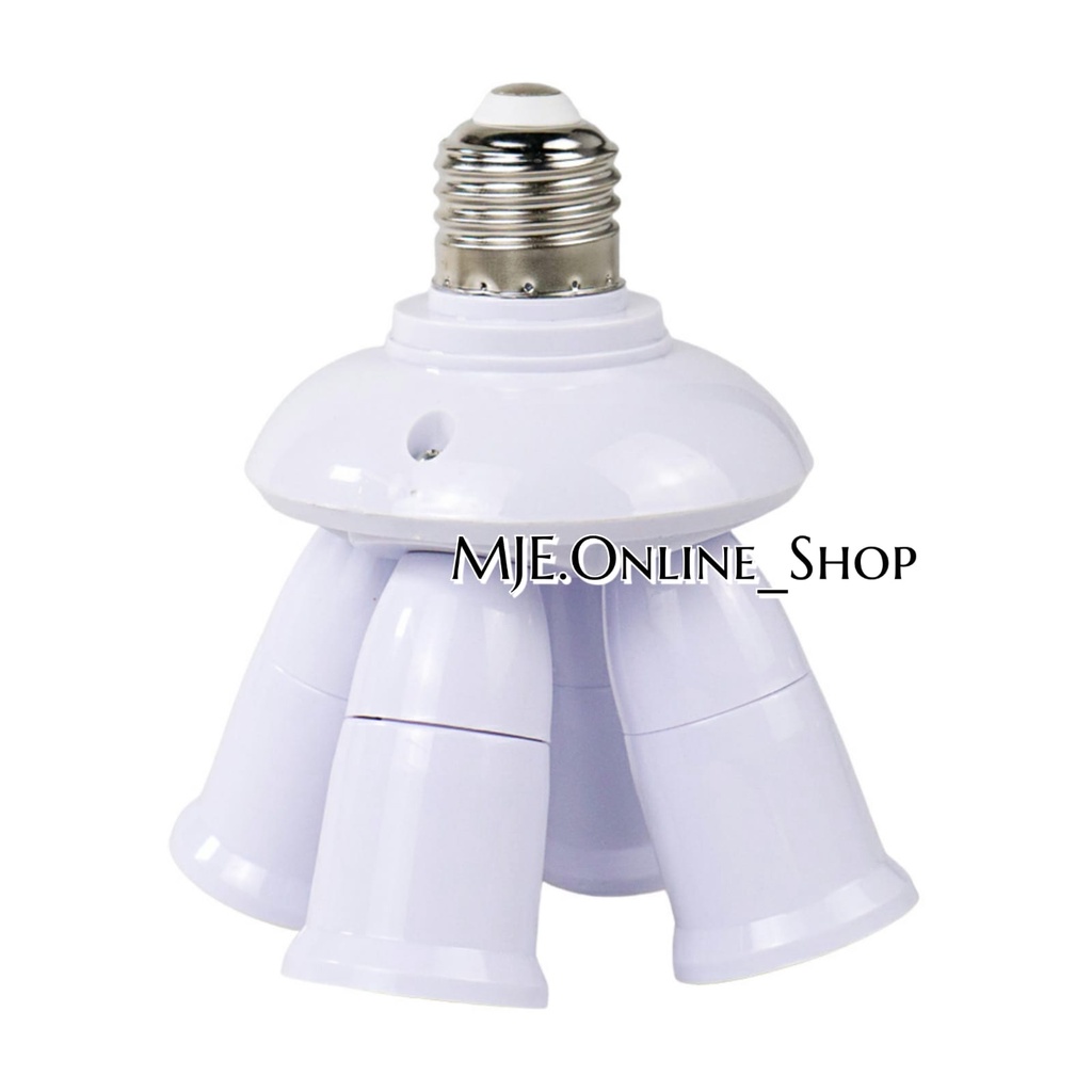 FITTING LAMPU E27 CABANG 4 LAMPU BOHLAM STUDIO SOFTBOX FITTING PLAFON