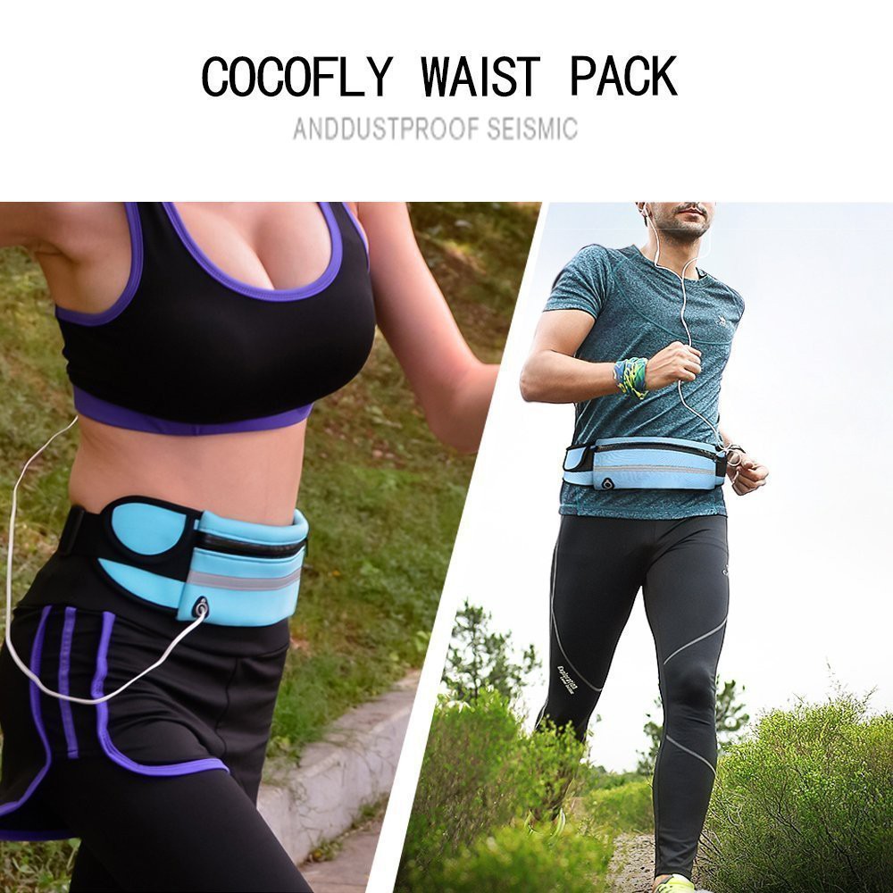 Tas Pinggang Olahraga Waistbag Running Belt Sporty Pria dan Wanita Nylon Waterproof