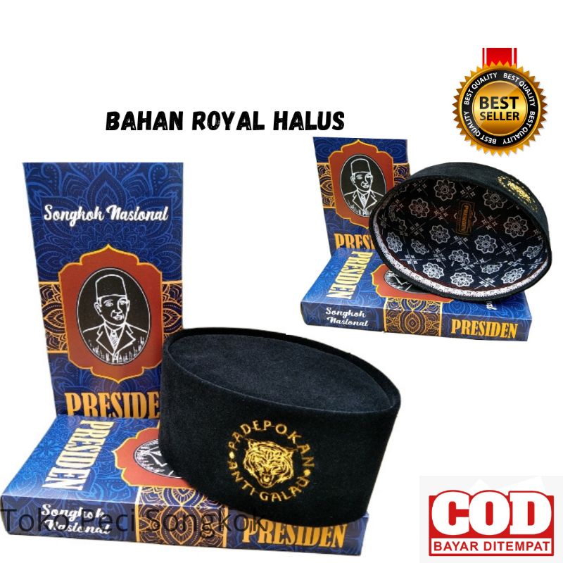 Peci Kang Ujang Bustomi Terbaru Bahan Royal Peci Songkok Padepokan Anti Galau