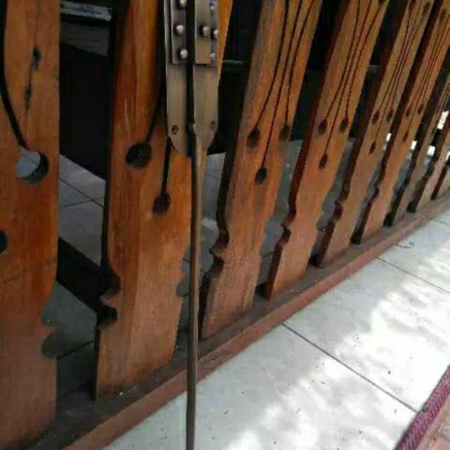 Grendel Pintu Rumah Pagar Batavia Kuningan Antik 40cm