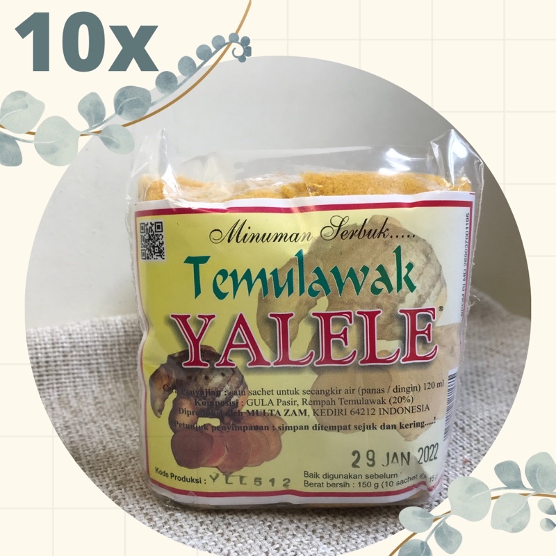 

10 X TEMULAWAK YALELE SERBUK INSTAN TANPA PENGAWET GULA ASLI TERMURAH GROSIR