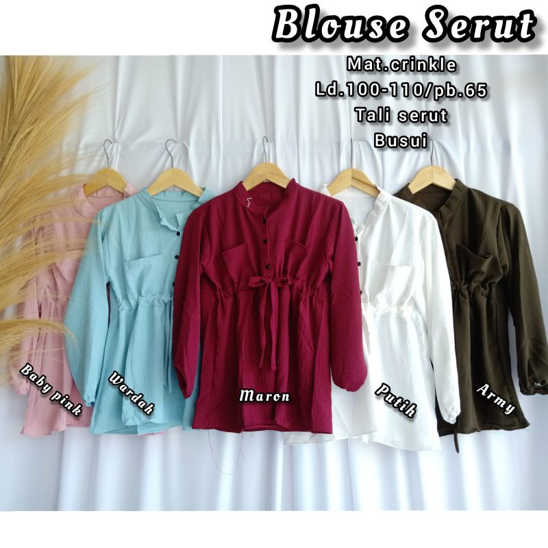 Atasan Crinkle/Blouse Crinkle/Kemeja Crinkle