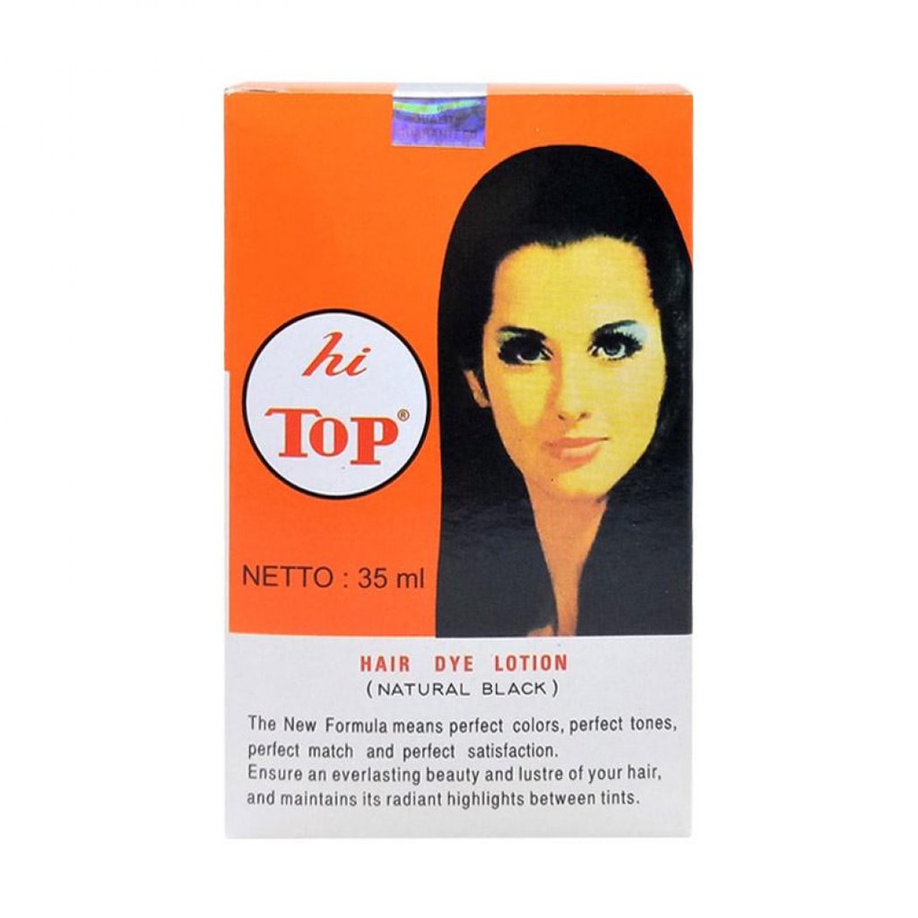 SEMIR RAMBUT HI TOP 35ML NATURAL BLACK / HITOP HAIR DYE LOTION