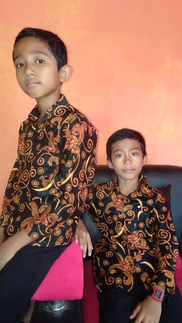 (bisa Cod) Baju Batik Anak Laki-laki Lengan Panjang Bisa Buat Sekolah Hari Batik//usia 2-10 Tahun