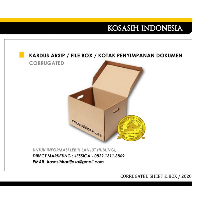 

02 KARDUS ARSIP / FILE BOX / BOX PENYIMPANAN DOKUMEN