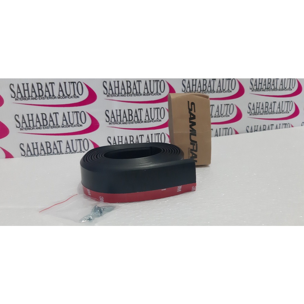 Karet Pelindung Bumper Samurai Lips HITAM POLOS 2,5 Meter