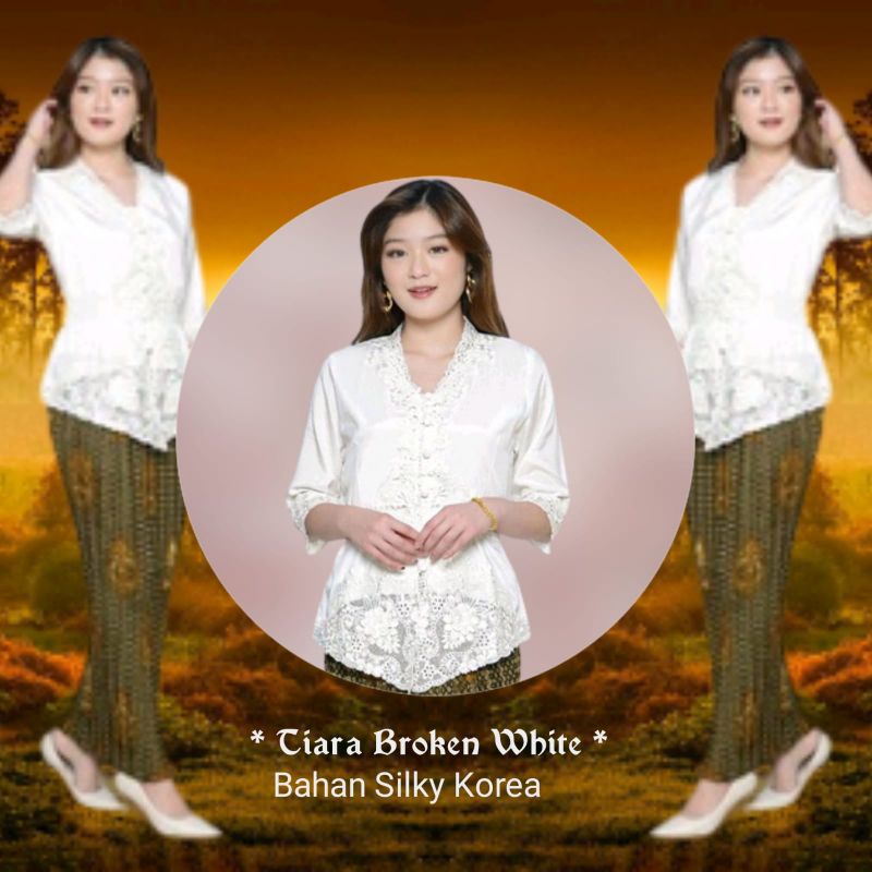 Atasan Kebaya Encim Modern Senada Brukat Bordir Tradisi Nusantara