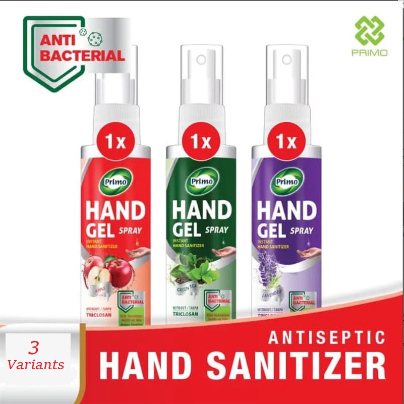 Primo Hand Gel Instant Hand Sanitizer Spray 60ml