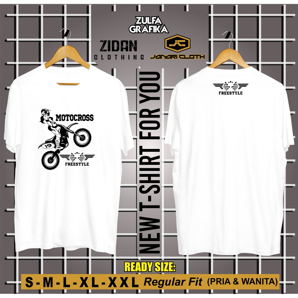 kaos baju trail motorcross frestyle