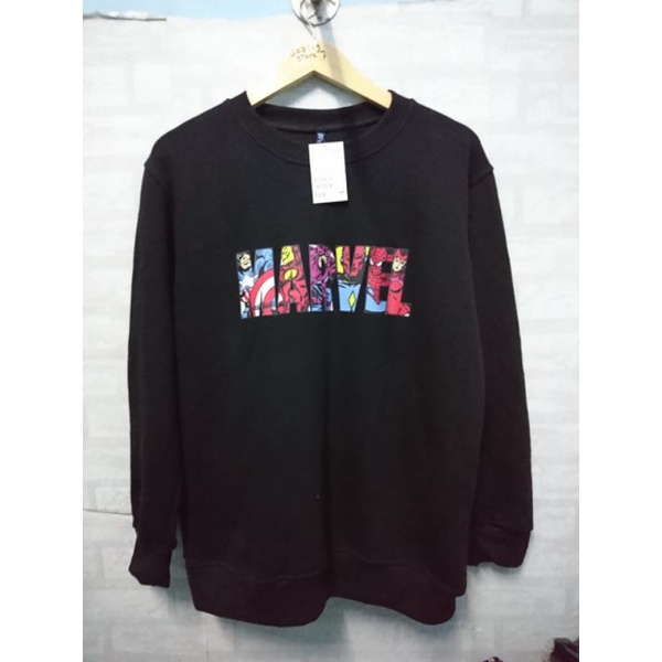 Hoodie Marvel h&amp;m Crewneck Marvel h&amp;m hoodie hnm Marvel