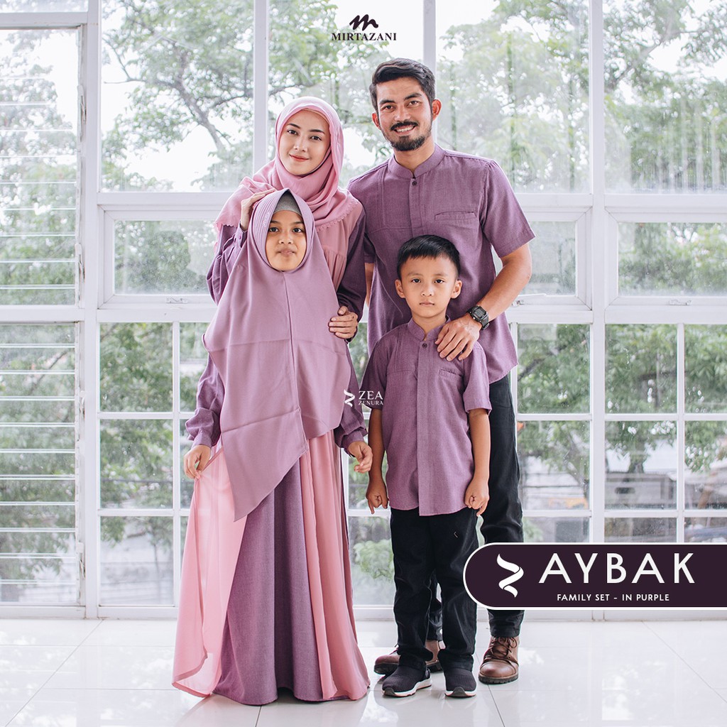 Aybak | Baju Gamis Sarimbit Keluarga Muslim | Zea Lite x Mirtazani