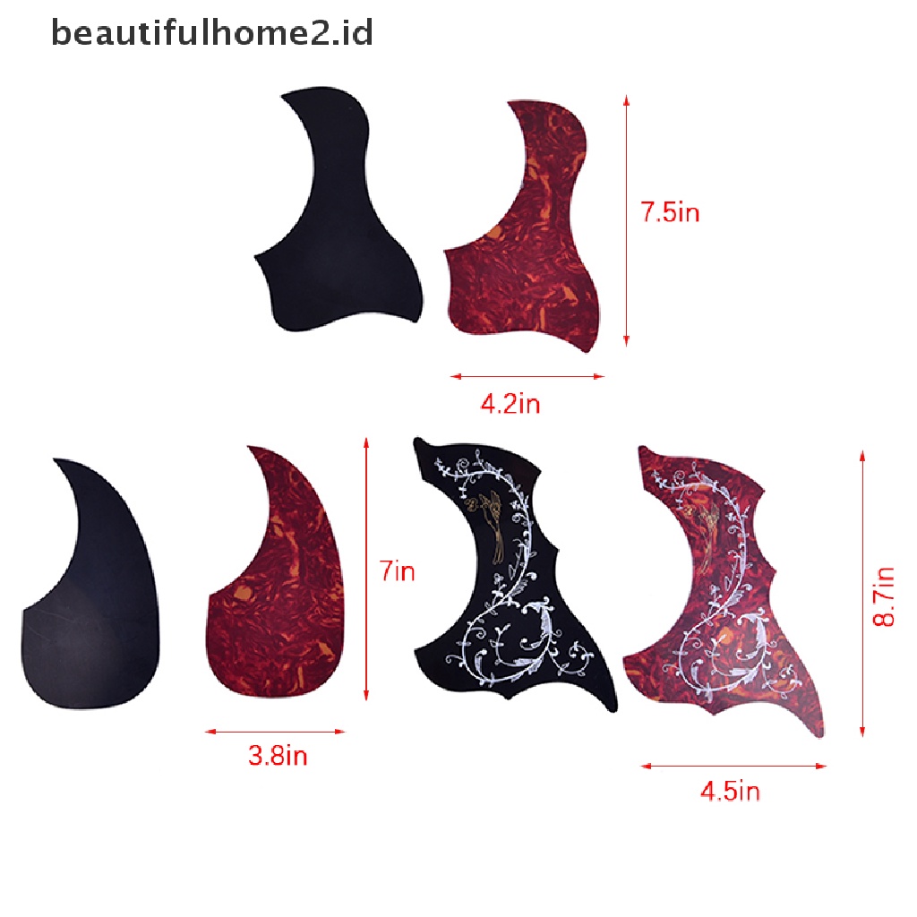 (Beautifulhome2.Id) Stiker Pickguard Gitar Akustik