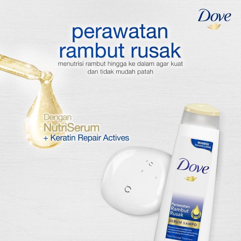 Dove Shampoo Serum Perawatan Rambut Rusak 680ml