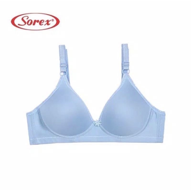 Bra BH Tanpa Kawat Super Soft Sorex 17238 CUP B UK 34-40-Biru muda