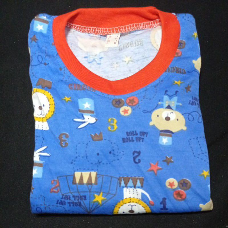 setelan anak laki laki Qkids Size S (Usia 3-4 tahun) Lengan pendek Celana Pendek bahan Libby Velvet junior-2