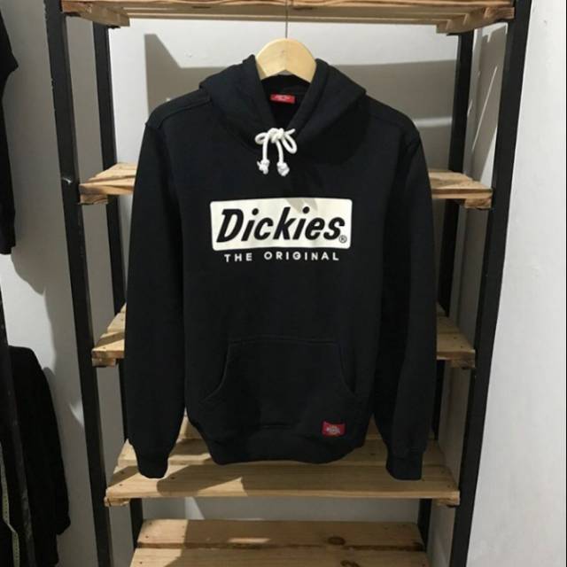 HOODIE DICKIES BOOK LOGO DENGAN VARIAN WARNA FULL BLACK