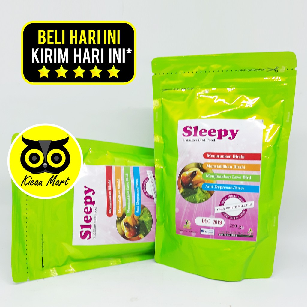 PAKAN MAKANAN OBAT PENURUN PENSTABIL OVER BIRAHI OB SLEEPY LOVEBIRD STABILIZER BIRD FOOD PSLCRGC