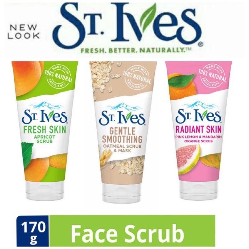 Jual Original St Ives Face Scrub Mask Facial Wajah Unilever 170 Gr