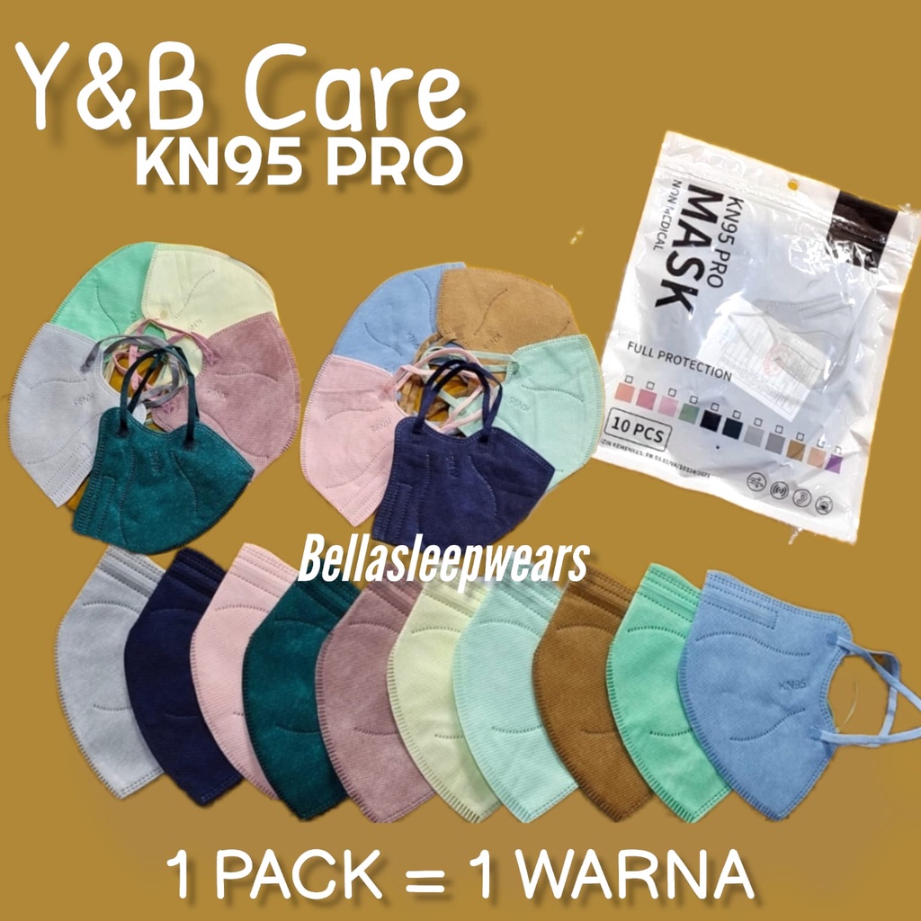 KN95 PRO Y&amp;B CARE 5PLY PACK ISI 10 - MASKER KN95 PRO / PRO HYBRID NEW YB CARE KOREA KEMENKES RI