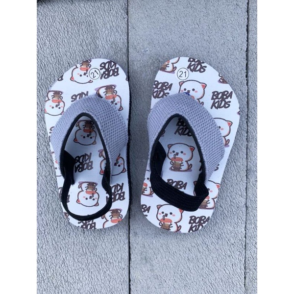 Sandal Anak Baby/KarakterTali Belakang/ Baby Boba News