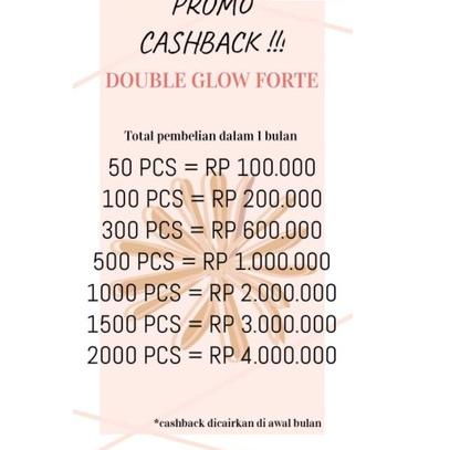 

☞ DOUBLE GLOW FORTE ㊏