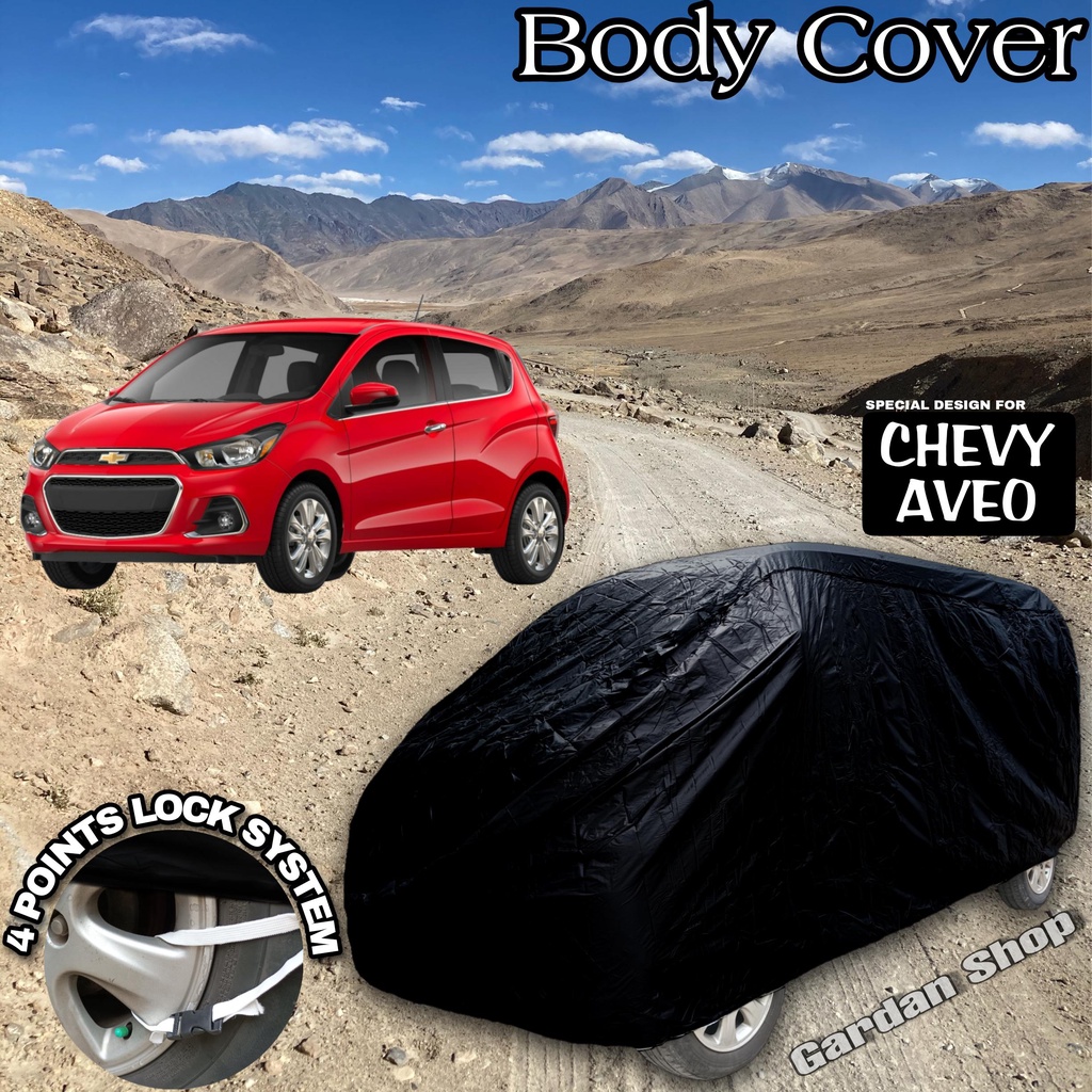 Sarung Mobil CHEVY AVEO Hitam POLOS Body Cover Chevy Aveo Full Black