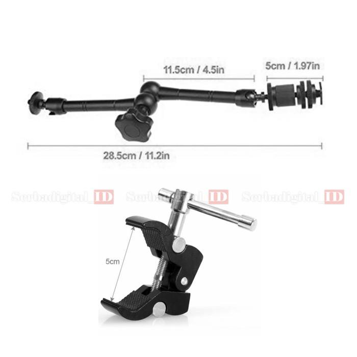 Magic Clamp / Magic Arm 11 Inch includ Super C-Clamp