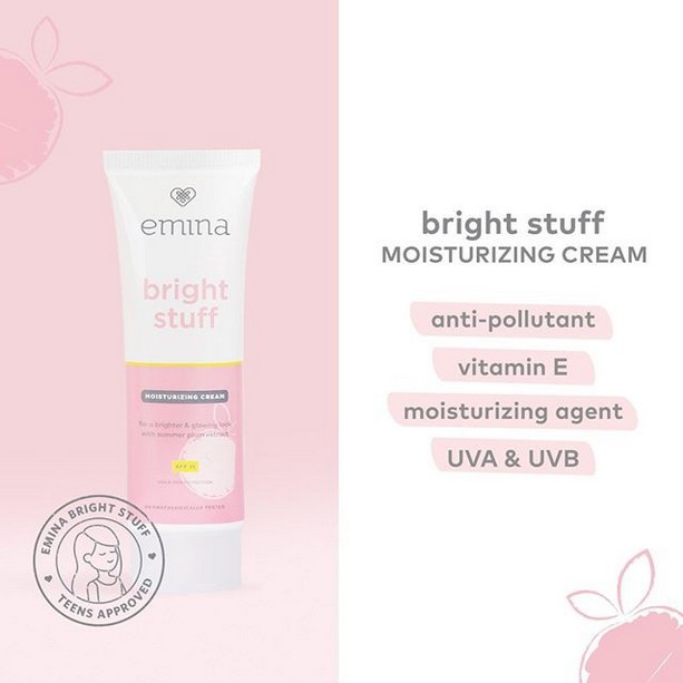 ⭐BAGUS⭐ EMINA Bright Stuff | Toner Face Wash Moisturizing Tone up Loose Powder Serum Acne Prone