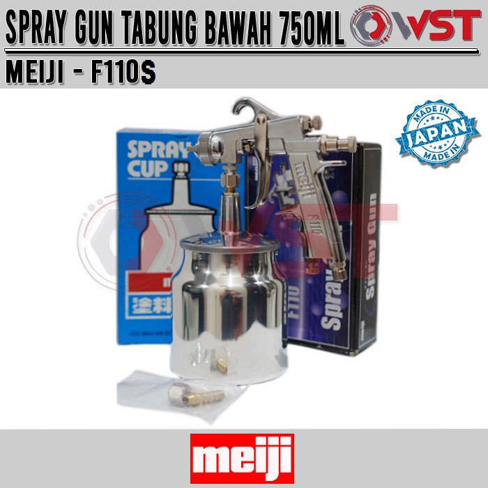 Spray Gun Tabung Bawah MEIJI F110 Original Japan / F110S / F110 S15