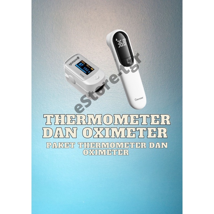 Laihoshope Paket Yuwell Oximeter Yx303 & Thermometer Berrcom