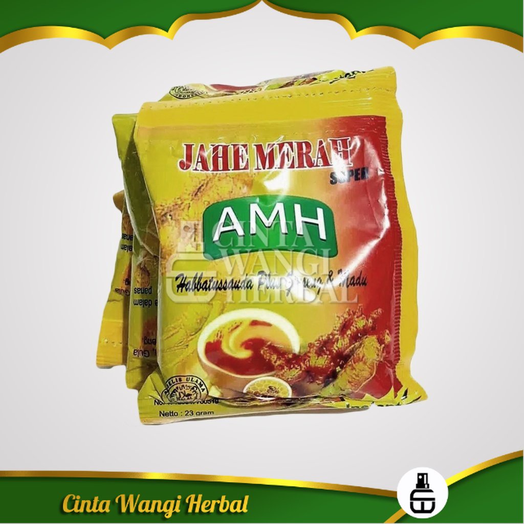 

JAHE MERAH AMH HERBAL ORIGINAL Plus Habbatussauda Ginseng Madu Minuman Tradisional Cinta wangi herbal