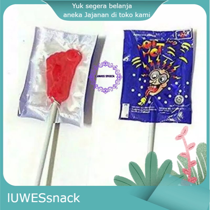 

hothot pop isi 25 pcs- permen kaki-permen jadul permainan anak jajanan jatuh jajanan anak permen manis permen lolipop