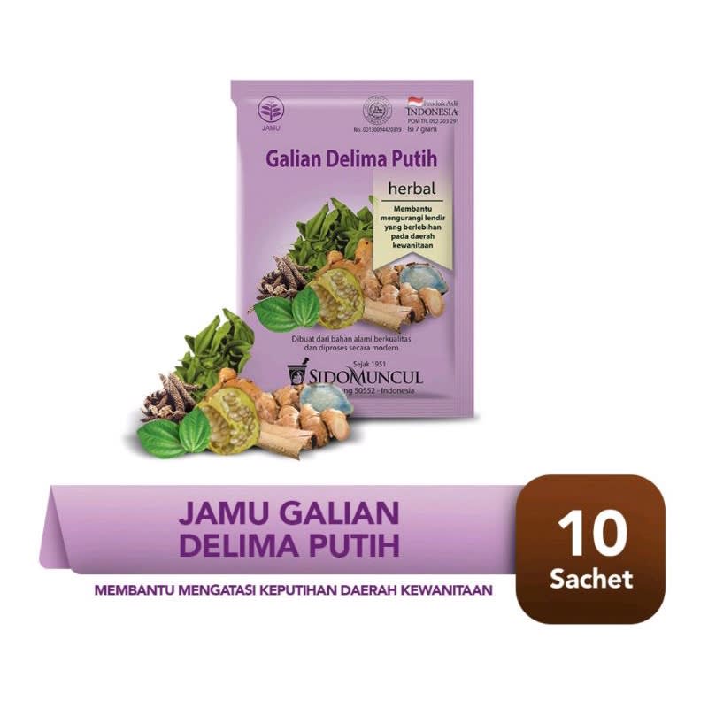 

Sidomuncul Jamu Galian Delima Putih (10s @7gr)