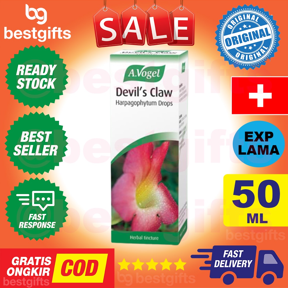 A VOGEL DEVIL'S DEVILS CLAW HARPAGOPHYTUM DROPS MEREDAKAN PEGAL LINU NYERI SENDI ANTI RADANG REMATIK 50 ML